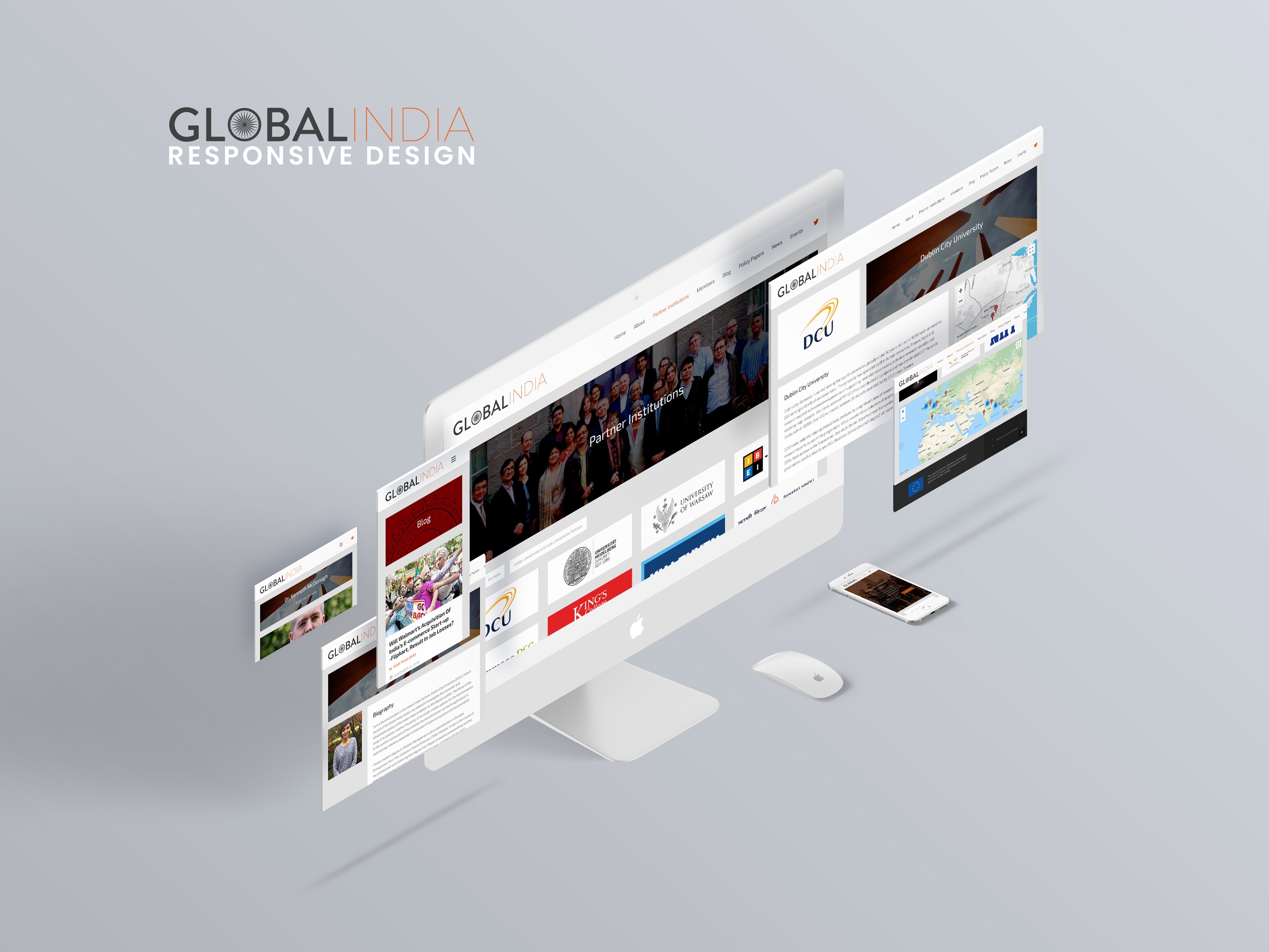 Global India Website Mockup