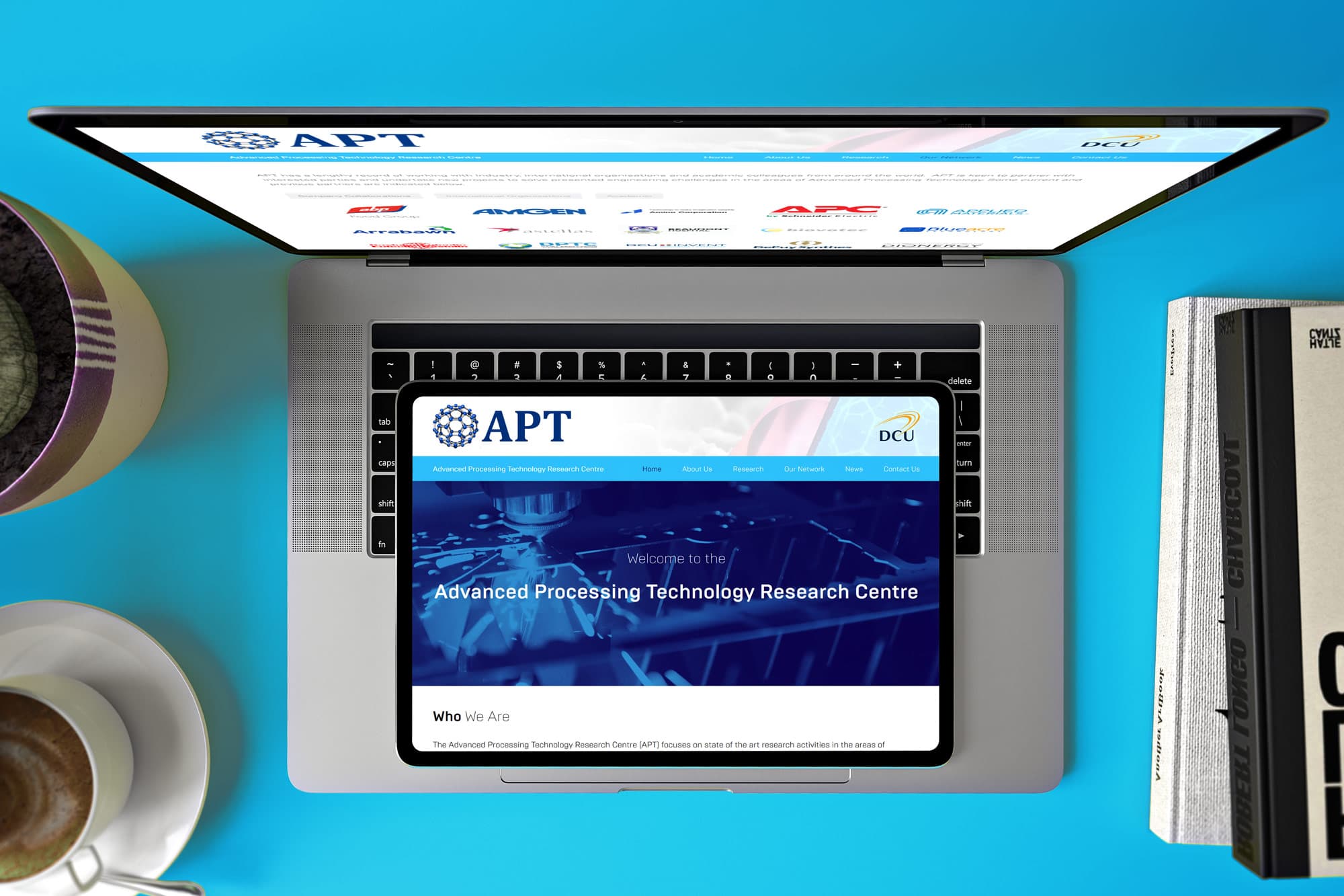 APT Centre Website Mockup